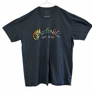 Martin & Co Est 1833 Logo T-Shirt XL Charcoal Guitar